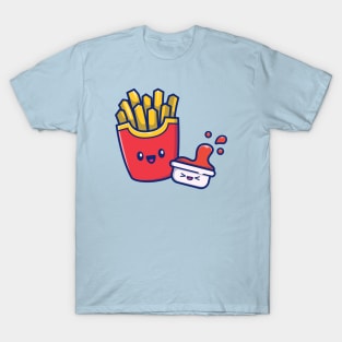 Cute French Fries With Sauce T-Shirt